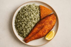 سبزی پلو با ماهی